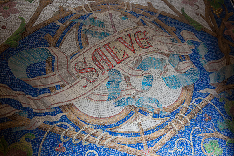 Mozaikowy napis SALVE