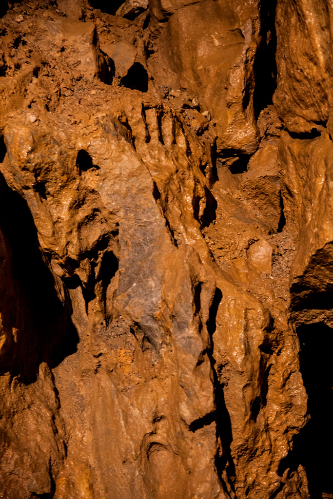 Jaskinia Bystriańska - odcisk stopy wielkoluda :)