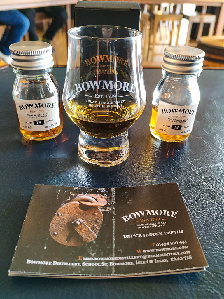 Islay whisky - pakiet degustacyjny w Bowmore