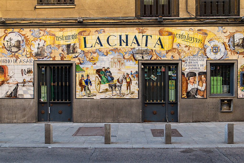 Madryt, Restaruracja La Chata (w tym momencie jeszcze zamknięta)