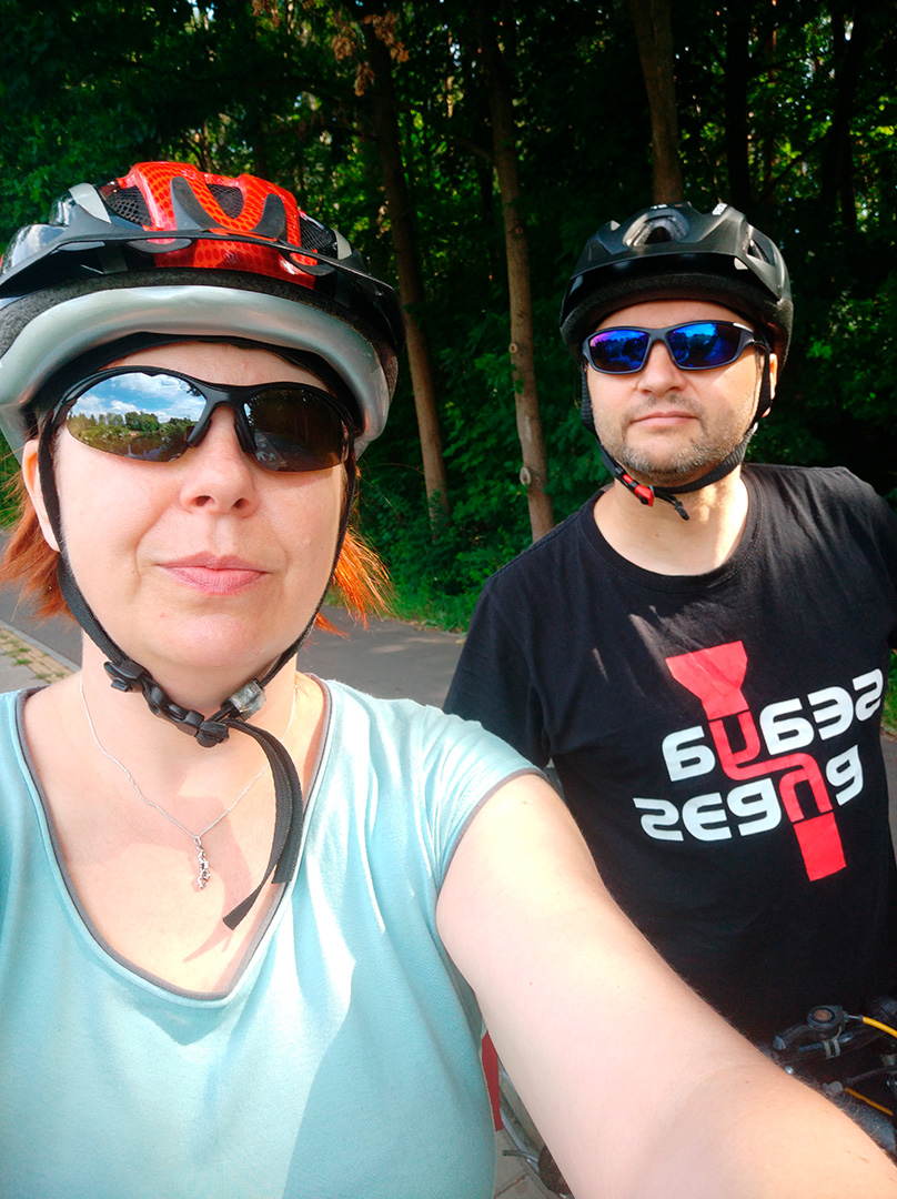 Rowerem nad Zegrze – psyche i Wilczy – selfik rowerowy